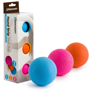 BALANSSEN PIŁECZKI ŻELOWE DO REHABILITACJI DŁONI HAND GRIP BALL 3szt