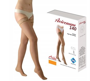 ARIES AVICENUM POŃCZOCHY UCISKOWE 140 Z KORONKĄ 1 STOPNIA CCL1 L LONG