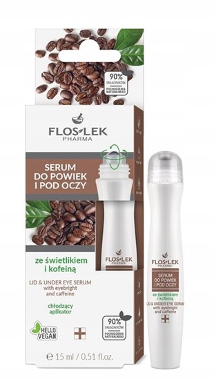 FLOSLEK SERUM POD OCZY I NA POWIEKI Z KOFEINĄ I ŚWIETLIKIEM 15ml