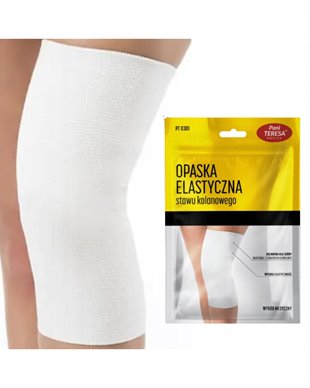 PANI TERESA OPASKA ELASTYCZNA NA KOLANO BIAŁA ROZMIAR (XL) 0301