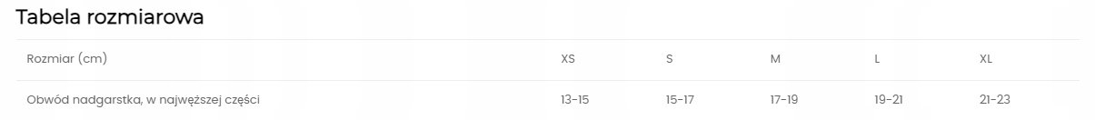 OPASKA ELASTYCZNA NA NADGARSTEK NA RZEP SIGVARIS MOBILIS ROZMIAR M
