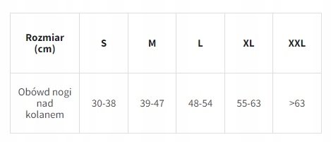 PANI TERESA OPASKA ELASTYCZNA NA KOLANO BEZSZWOWA ROZMIAR XXL 0301