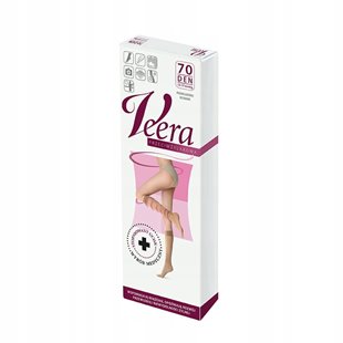 VEERA PODKOLANÓWKI UCISKOWE 70 DEN 13-17mmHg NATURALNE 1/2 PALCE OTWARTE
