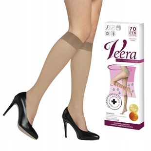 VEERA PODKOLANÓWKI UCISKOWE 140 DEN 18-21mmHg SOLEI 1/2 PALCE ZAMKNIĘTE