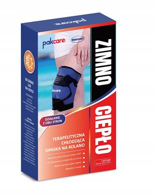 TERAPEUTYCZNA OPASKA NA KOLANO CHŁODZĄCO GRZEJĄCA KOMPRES OKŁAD ŻELOWY 1szt