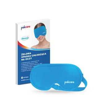 OPASKA ŻELOWA NA OCZY KOMPRES CHŁODZĄCY OKŁAD ŻELOWY PAKCARE 21x11cm