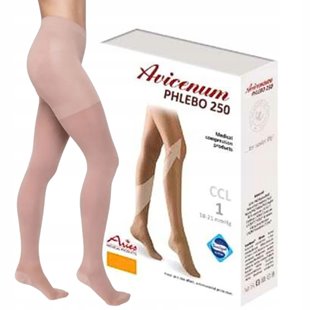 Aries Avicenum rajstopy uciskowe 250 den 1 stopień 18-21mmHg L NORMAL