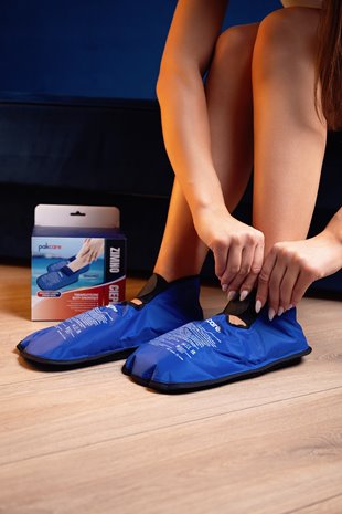 TERAPEUTYCZNE BUTY CHŁODZĄCO GRZEJĄCE KOMPRES NA STOPY OKŁAD ŻELOWY 1 PARA