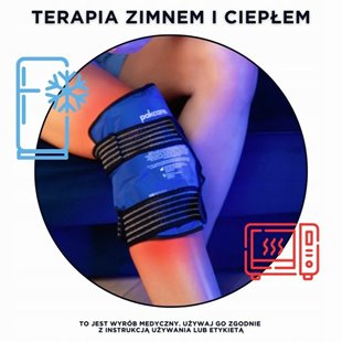 TERAPEUTYCZNA OPASKA NA KOLANO CHŁODZĄCO GRZEJĄCA KOMPRES OKŁAD ŻELOWY 1szt