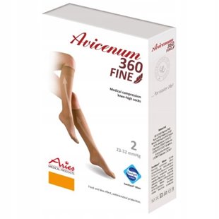 ARIES AVICENUM PODKOLANÓWKI CIENKIE FINE 360 2 STOPNIA XL LONG ODKRYTE