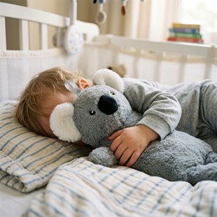 Termofor na wodę gumowy miś koala dla dzieci pokrowiec zdejmowany 700ml