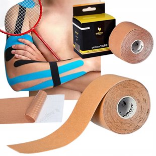 TAŚMA DO KINESIOTAPINGU MEDYCZNA HIPOALERGICZNY KLEJ 5x5m