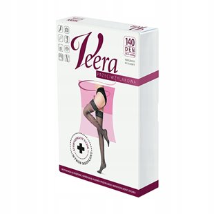 VEERA POŃCZOCHY UCISKOWE 140 DEN 18-21mmHg CZARNE 4 PALCE ZAMKNIĘTE