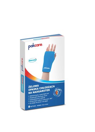 ŻELOWA OPASKA NA NADGARSTEK KOMPRES OKŁAD ŻELOWY CHŁODZĄCY PAKCARE