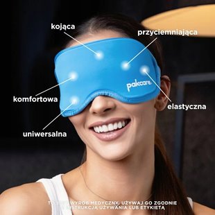 OPASKA ŻELOWA NA OCZY KOMPRES CHŁODZĄCY OKŁAD ŻELOWY PAKCARE 21x11cm