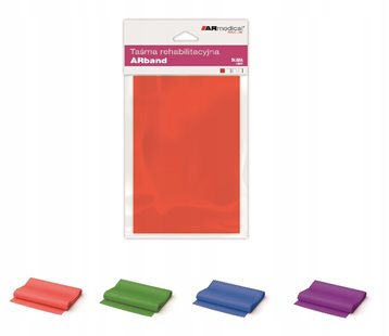 TAŚMA GUMA REHABILITACYJNA DO ĆWICZEŃ FITNESS 45m FIOLETOWA