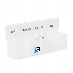 KASETKA NA LEKI DZIENNA 4 PRZEGRÓDKI RANO POŁUDNIA WIECZÓR NOC BALANSSEN