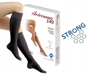 ARIES AVICENUM PODKOLANÓWKI UCISKOWE 140 den 1 STOPIEŃ CZ STRONG M NORMAL