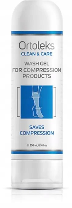ŻEL DO PRANIA WYROBÓW UCISKOWYCH PODKOLANÓWKI POŃCZOCHY ORTOLEKS 250ml 1szt