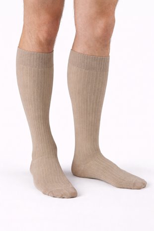 THUASNE PODKOLANÓWKI FAST LIN UCISKOWE Z LNEM MĘSKIE 15-20mmHg