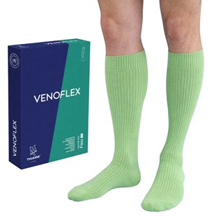 THUASNE PODKOLANÓWKI FAST LIN UCISKOWE Z LNEM MĘSKIE 15-20mmHg